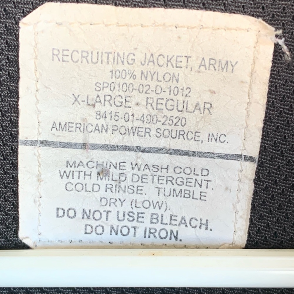 U. S. Army Recruiting Jacket Size Xl Regular - image 4